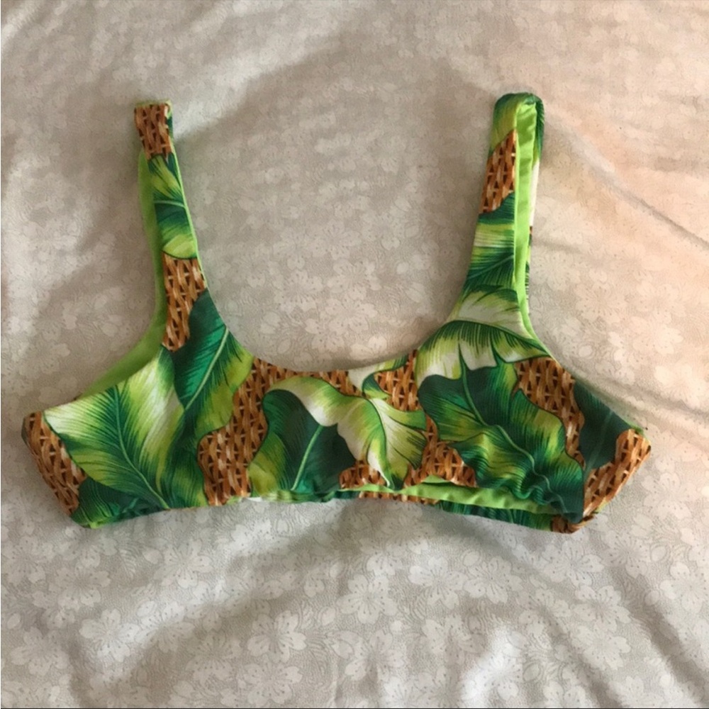 Montce Green Palms Bikini Top (S)